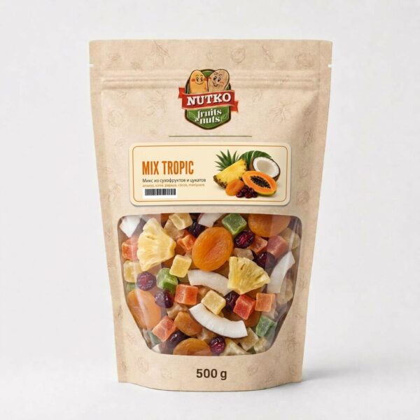 Mix de fructe uscate și glasate Tropic